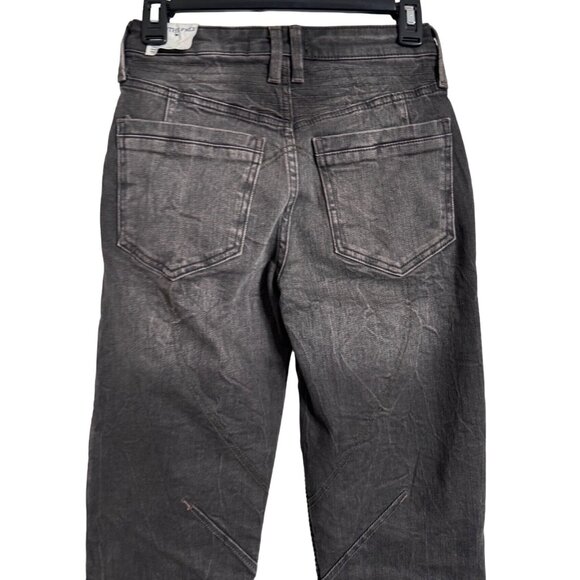 We The Free Vector Moto Mid Rise Size 24 Flare Black NWT Tall - Picture 11 of 16